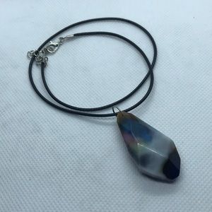 Handmade Groovy Faceted Pendant!